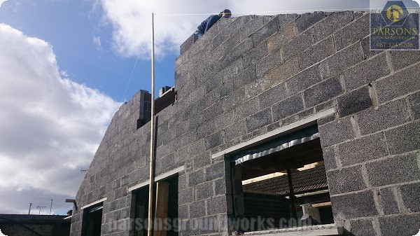 Building block-work walls, windows and doors