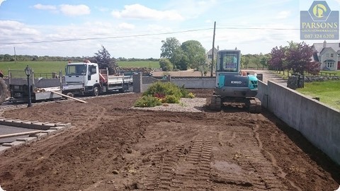 Landscaping lawn and gardens