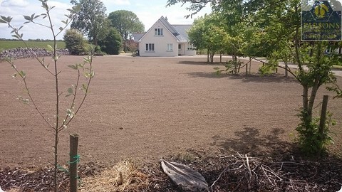 Landscaping lawn and gardens